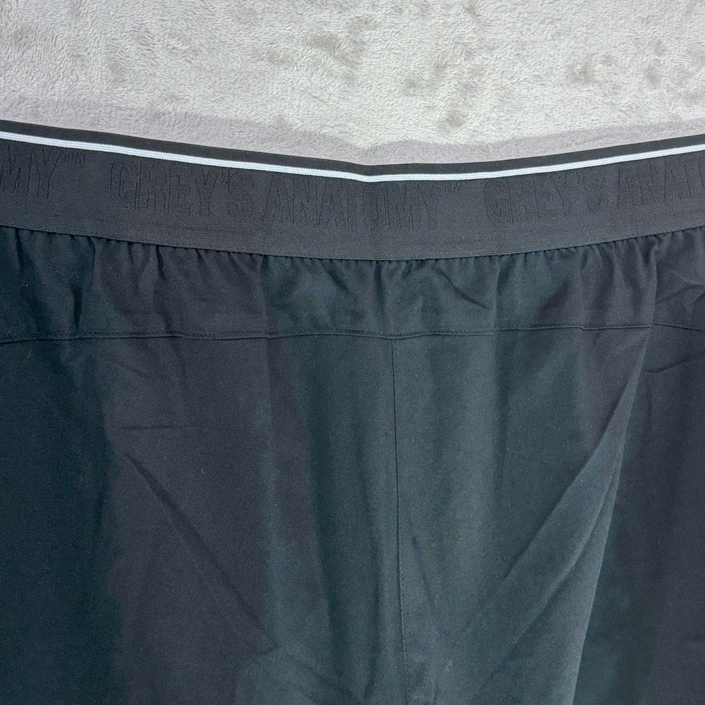 NWT--Grey's Anatomy Black Scrub Pant Spandex Stretch Size 4XL - Picture 7 of 9